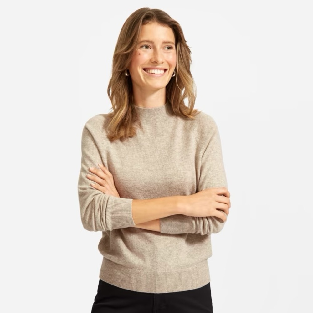 Everlane Cashmere Raglan Mockneck